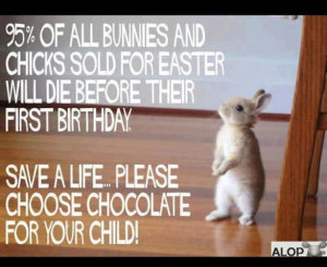 Do not give live animals for Easter.