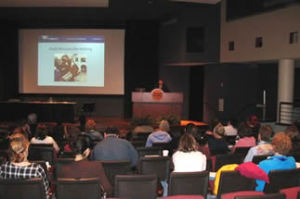 Attendees at workshop on puppy mills and pet stores.