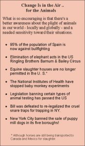 Change Is in the Air - To Benefit Animals